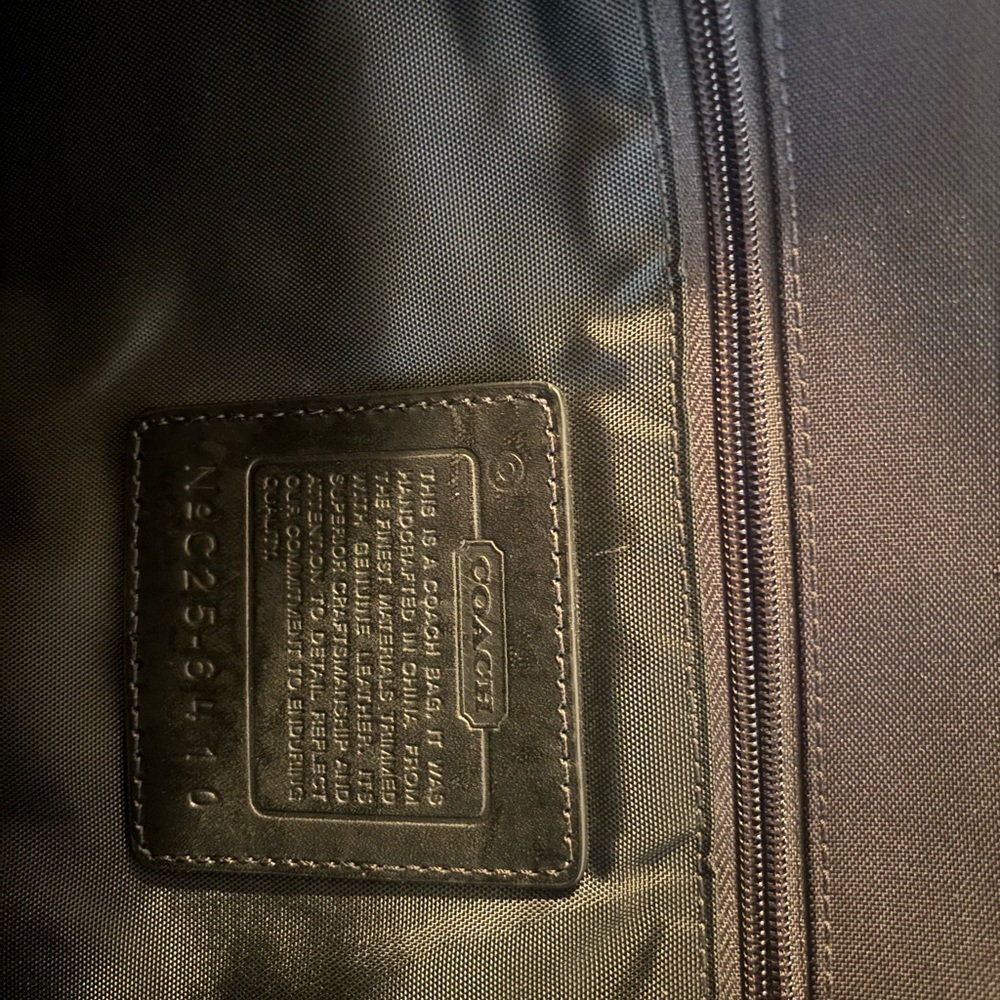 VINTAGE RARE COACH CANVAS LAPTOP/COMPUTER BAG. - Picture 2 of 8